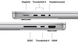Apple MacBook Pro 14-inch - 2025 - M5 10C-CPU & 10C-GPU - 16 GB - 1TB - Zilver — thumbnail 6