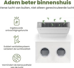 GreenAir DT12K – Monoblock airco zonder buitenunit – 3,5 kW - koeling en verwarming — thumbnail 4