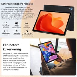 Hotlight C107 - Android 15 Tablet - 10.1 inch - 24(4+20)GB RAM/128GB ROM– 5000mAh - Zwart — thumbnail 9