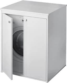 DailySupplies® Wasmachine Ombouw - Opbouwmeubel - Kast Wasdroger - Meubel - Wit — thumbnail 4