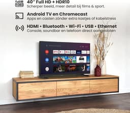 Salora SMART40TV - Smart tv 40 inch - Smart TV - Televisie - Full HD - Tv - 40 inch smart tv - 2025 model — thumbnail 4