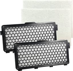 PARTS4® HEPA Filter geschikt voor Miele SF-AH50 / 7226170 | Inclusief koolstof tegen geurtjes | Set van 2 stuks + motorfilters | O.a. geschikt voor Miele Compact C1, Complete C2, Complete C3, S4 (S4000 > S4999), S5 (S5000 > S5999), S8 (S8000 > S8999) — thumbnail 1