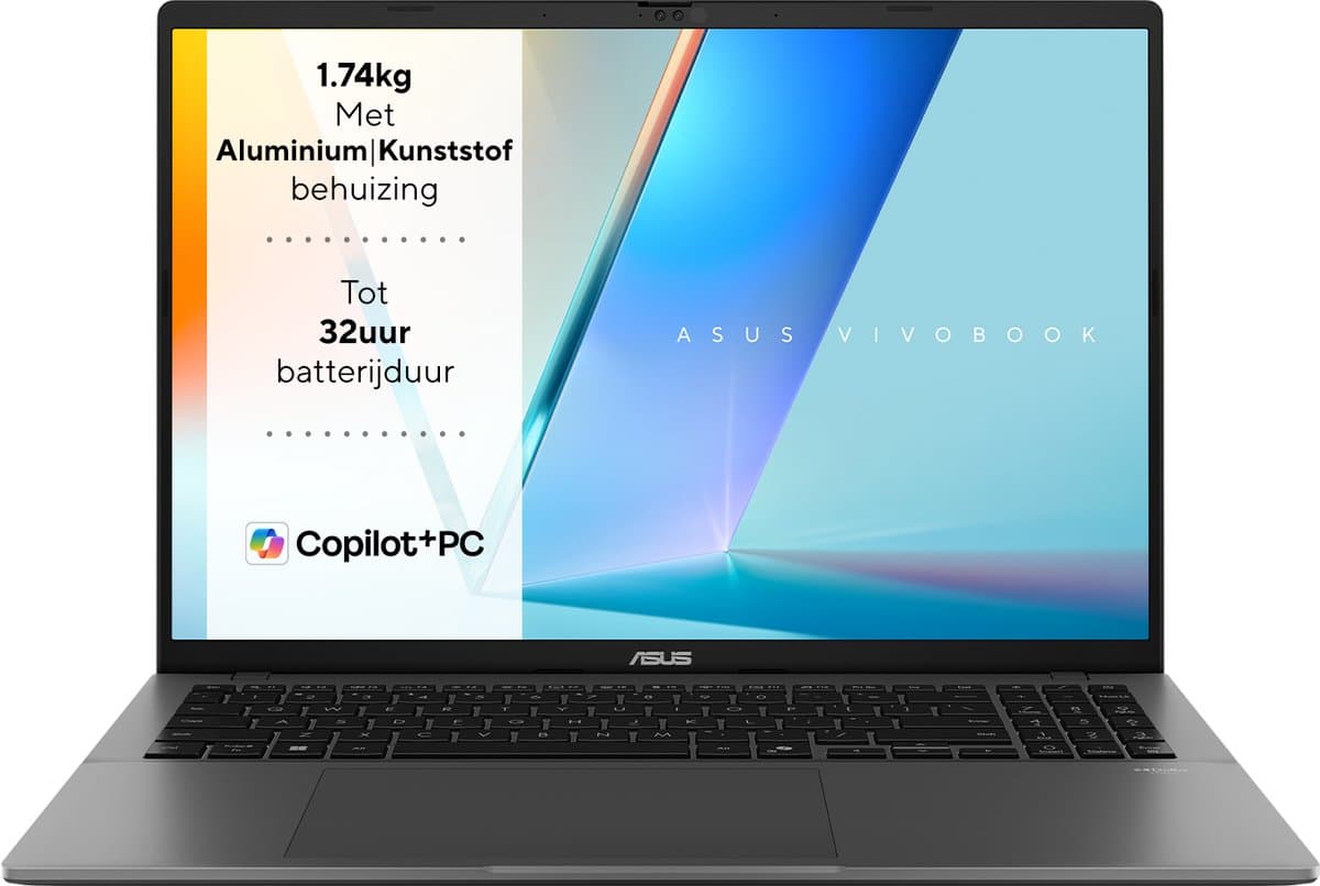 ASUS Vivobook S16 S3607QA-PL018W - Copilot+ Laptop - 16 inch — afbeelding 1