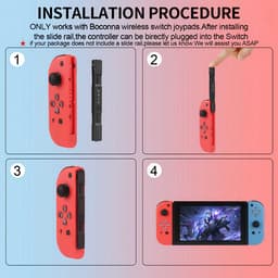 Namajunas - Draadloze Controller geschikt voor Nintendo Switch/OLED/LITE - Gamepad - Geschikt voor Switch Joy-Con Controller paar - 6-assige gyroscoop - Ondersteuning voor ontwaken/screenshot & Turbo - Niet geschikt voor Nintendo Switch 2 — thumbnail 4