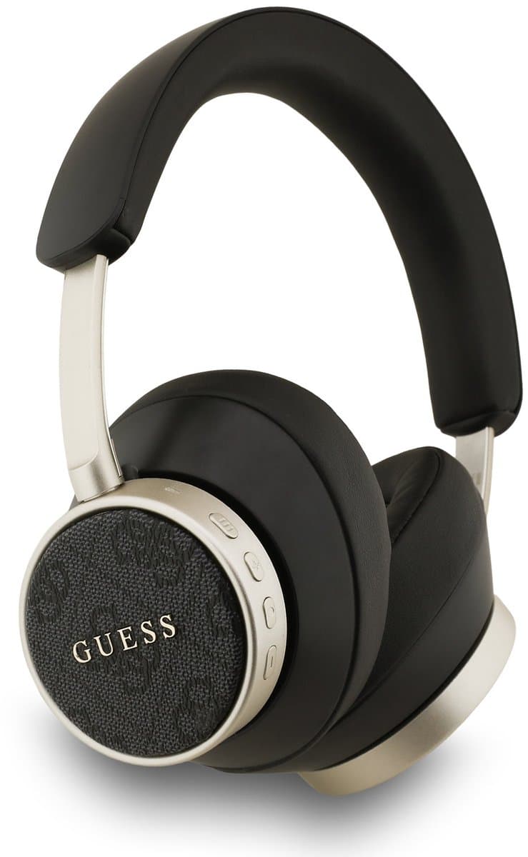 Guess Bluetooth Koptelefoon- ENC - PU Leather - 4G Classic Logo - Zwart — afbeelding 1