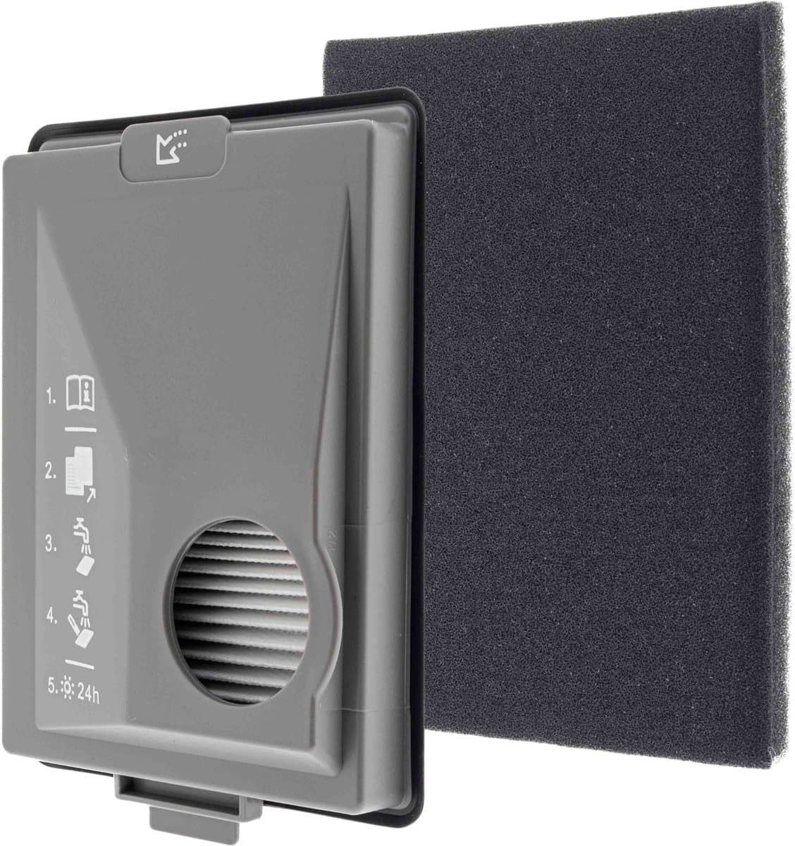 Kleanburg® 2 delig Filter geschikt voor Miele Boost CX1 – CX-FSF Fijnstoffilter – Wasbaar & Herbruikbaar – Geschikt voor alle Boost CX1 modellen — afbeelding 1