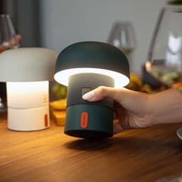 Kooduu Sensa PLAY Mini - Bluetooth Speaker met SOUND BY JBL - Dimbare LED-lamp - Oplaadbare batterij - Nachtlamp - Dimbaar - 16cm hoog - kleur Anthracite — thumbnail 6