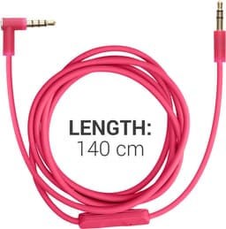 kwmobile koptelefoonkabel geschikt voor Beats Studio 3 / Solo 3 / Solo2 / Studio 2 / Studio 1 / Mixr - Reservekabel 150 cm - Met microfoon en volumeregelaar - 3,5 mm aansluiting — thumbnail 6
