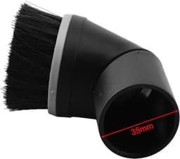 stofzuigermond - Ø35mm - opzetborstels - Geschikt voor Miele - stofzuiger hulpstukken - voor Meubels - Plinten - Gordijnen - Fijn Stof en Haren - zwart — thumbnail 3