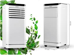 Mobiele airco 9000 BTU 4-in-1 met ventilator en ontvochtiger - Energiezuinig en slim — thumbnail 3