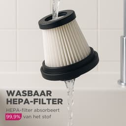 HomeShift® 2-in-1 Auto Stofzuiger - Zuigen & Blazen - Kruimelzuiger - Handstofzuiger - Oplaadbaar - 7 Opzetstukken - Airduster - Roze — thumbnail 5
