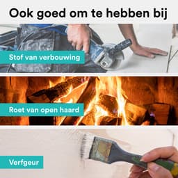 Rolfstone Air Balance Luchtreiniger – HEPA 13 + koolstoffilter – CADR 160 m³/u – Voor ruimtes tot 34 m² – Vermindert stof en pollen – 3 standen + slaapstand + automatische stand – Luchtkwaliteitsindicator — thumbnail 8