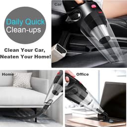 E&CT TRADING - 6000 PA - Stofzuiger Snoerloos - Voor Auto Stofzuiger - USB Oplaadbare Draagbare - Draadloze Stofzuigers Krachtig Droog Nat — thumbnail 6