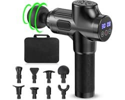 White-Label® Massage Gun Professioneel - Massage Apparaat - Theragun - Zwart