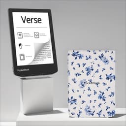 PocketBook Verse Mist Grey + Bloemen PocketBook hoesje — thumbnail 1