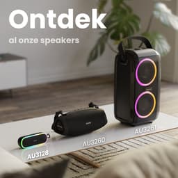 Auronic Bluetooth Speaker - Draadloze Muziek Box - 10 uur lang muziek luisteren - Extra Bass - Zwart — thumbnail 8