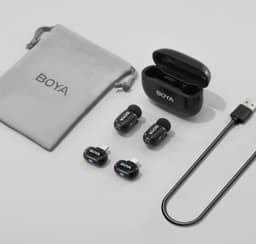 Boya Mini-12 2.4 GHz Ultra Mini Wireless Microphone Black (2TX+2RX) — thumbnail 4