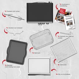 TurboTronic AFD32 Airfryer XXL en Oven – 12 Kookprogramma's – Vrijstaande Mini Oven – Instelbaar van 25 tot 230°C - 32L - Zwart — thumbnail 10