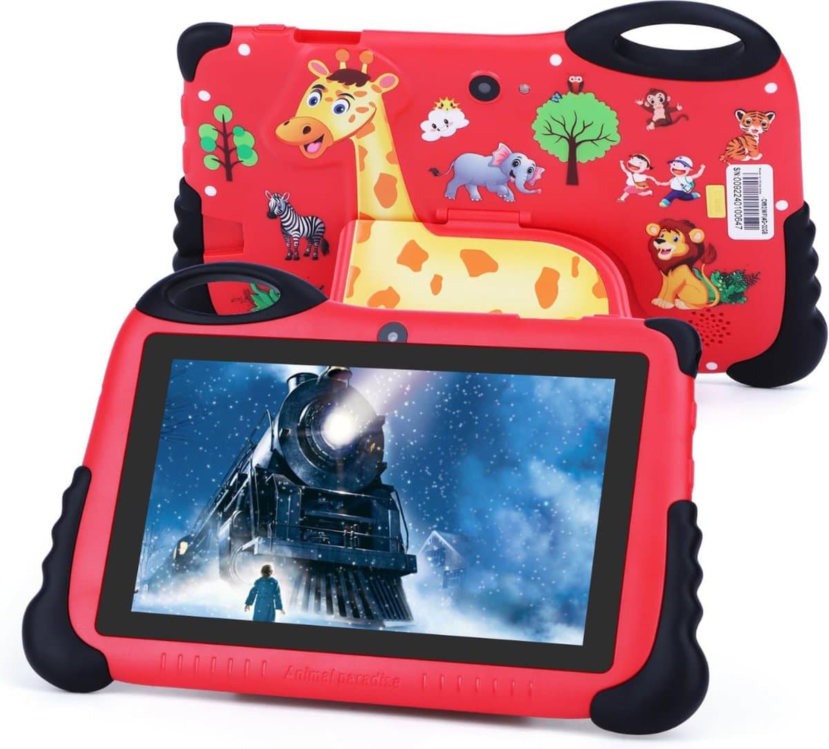 MKSS® Kindertablet Vanaf 3 Jaar - Tablet Kinderen - Kinderspeelgoed - Rood — afbeelding 1