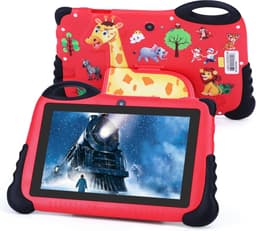 MKSS® Kindertablet Vanaf 3 Jaar - Tablet Kinderen - Kinderspeelgoed - Rood — thumbnail 1