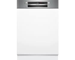 Bosch SMI6ZCS10E - Series 6 - Inbouwvaatwasser - 60 cm - Half integreerbaar - Zeer stil - Energielabel B - PerfectDry met zeolith: perfecte droogresultaten met een laag energieverbruik -Home Connect