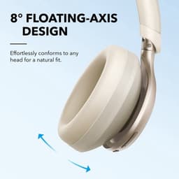 soundcore Space One by Anker - Draadloze Over-ear Koptelefoon - Headphones - Active Noise Cancelling, Multipoint Connection, 55 uur accuduur, Bluetooth 5.3, LDAC, Hi-Res Certified — thumbnail 11