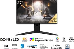 TCL 27R83U - 4K Mini LED Gaming Monitor - QLED - HDR 1400 - 160hz - USB-C 90w - 27 inch — thumbnail 2