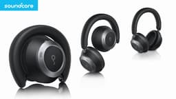 Soundcore Space One Pro by Anker - Draadloze Over-ear Koptelefoon Zwart - Headphones - Active Noise Cancelling, Multipoint Connection, 60 uur Accuduur, Bluetooth 5.3, LDAC, Hi-Res Certified, klein opvouwbaar — thumbnail 4