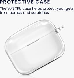 kwmobile Earphones Case for Sony LinkBuds S Case - Clear TPU Silicone Earbuds Cover - Transparent — thumbnail 4