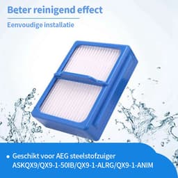 Replacements® filters geschikt voor de AEG QX9 steelstofzuiger - 9-delig — thumbnail 6