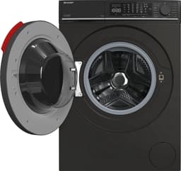 Sharp ESNFL014CBNA2BX - wasmachine - 10 Kg - energie label A - 1400 toeren - automatisch doseersysteem - wifi - mat zwart — thumbnail 9