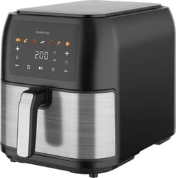 Inventum GF801HLDB Airfryer XXL - 8L - 7 programma's - 80-200 °C - Tot 6 personen - Zwart/RVS — thumbnail 2