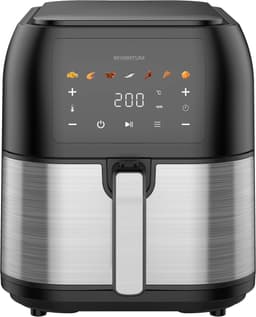Inventum GF801HLDB Airfryer XXL - 8L - 7 programma's - 80-200 °C - Tot 6 personen - Zwart/RVS — thumbnail 7