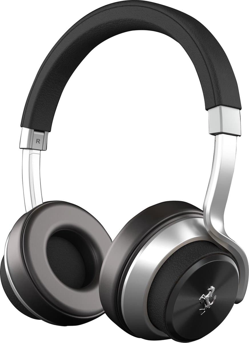 Logic3 Ferrari Cavallino T250 On-Ear Headphones Zwart PC + Mac + Mobile — afbeelding 1