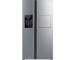 Amica AFN9561DDHX - Amerikaanse koelkast SideBySide - Water + IJs+ IJsblokjesdispenser met wateraansluiting - Home Bar