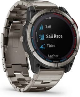 Garmin - 010-02541-61 - Smartwatch - Quatix® 7X Sapphire Solar Titan - 010-02541-61 met extra hemelsblauwe siliconen band — thumbnail 2