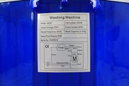 Lowander mini wasmachine 3kg - Kleine camping wasmachine - met Bovenlader — thumbnail 4