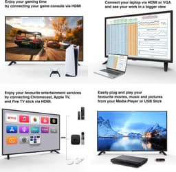 HKC 24F1D-A2EU FHD 1920x1080 LED-tv van 60 cm (24 inch) (Triple Tuner (DVB-C / -T2 / -S2), CI+, HDMI, USB) — thumbnail 7
