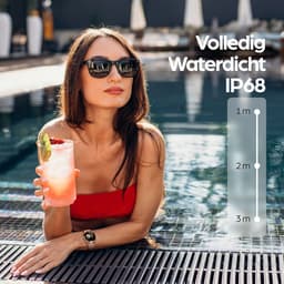 Actyve Smartwatch Dames Rosé Goud - Geschikt voor elke smartphone - Horloge dames - Stappenteller - Slaapmonitor - Saturatiemeter - Full Touchscreen — thumbnail 12
