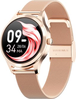 Actyve Smartwatch Dames Rosé Goud - Geschikt voor elke smartphone - Horloge dames - Stappenteller - Slaapmonitor - Saturatiemeter - Full Touchscreen — thumbnail 1