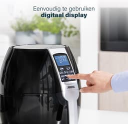 Princess Digitale Airfryer XL 182021 - Heteluchtfriteuse - 3.2 liter - 8 voorgeprogrammeerde programma’s - Inclusief grillrek - Zwart — thumbnail 4