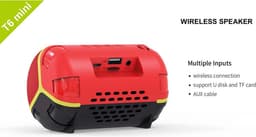 Hopestar T6 Mini Blauw -luidspreker Draagbare draadloze luidspreker Draagbare waterdichte luidspreker Soundbar — thumbnail 6