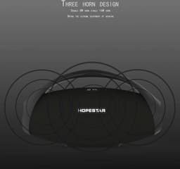 Hopestar H31 Speaker - Zwart - 32W - Bluetooth - Stereo - Draagbaar - Subwoofer - Draadloos - Enorme Power — thumbnail 2