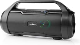 Nedis Portable Speaker – Bluetooth – Spatwaterdicht – Met verlichting – Zwart — thumbnail 2
