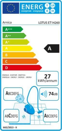 Arnica - Lotus Stofzuiger - 750 W - Droog Stofzak 4,5 l - Paars — thumbnail 2