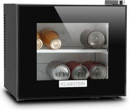 Klarstein Mini-Koelkast Frosty 10L 65W Zwart - Minikoelkast Drankkoeler Hotelkoelkast,8L 30 dB - voor Hotelkamer voor Kantoor voor Slaapkamer - LED-Binnenverlichting Glasdeur Stil - Mini Fridge - Kleine Koelkast - Compact Koelkast — thumbnail 12