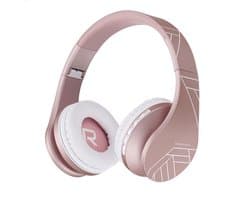 PowerLocus P1 Bluetooth Koptelefoon – Draadloos – Over Ear – Met Microfoon – Inklapbaar - incl. Hoes – Rose Gold (PL Line Collectie)