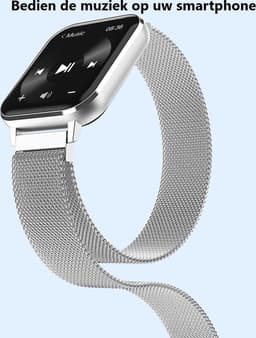 Belesy® Retina X - Smartwatch Dames - Smartwatch Heren - Horloge - 1.78 inch - Kleurenscherm - Full Touch - Stappenteller - Multi Sport - Multi Watchfaces - Maak je eigen wijzerplaat functie - Siliconen - Zwart - Moederdag — thumbnail 12