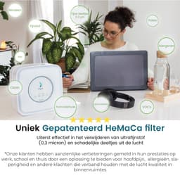 Filair Luchtreiniger - Met Print link - 3 in 1 filter - Luchtreinigers met Hepa Filter - Air Purifier - 36m² - Wit — thumbnail 2