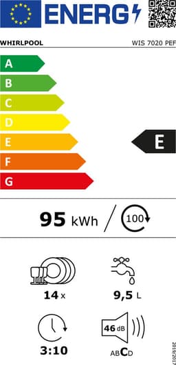 Whirlpool WIS 7020 PEF Volledig ingebouwd 14 couverts — thumbnail 18